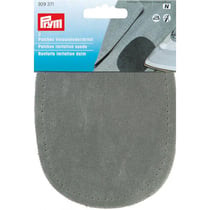 2 renforts imitation daim - gris moyen