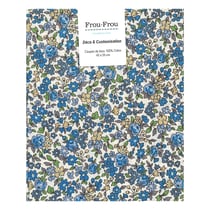 Coupon fleuri - bleu