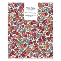 Coupon fleuri - rougeâtre