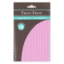 Tissu - 45x55cm - pois fushia clair - 100% coton