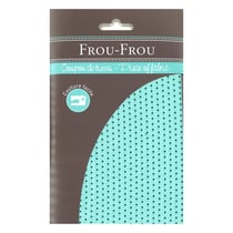 Tissu - 45x55cm - pois lagon clair - 100% coton