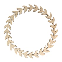 Couronne en bois - Feuille