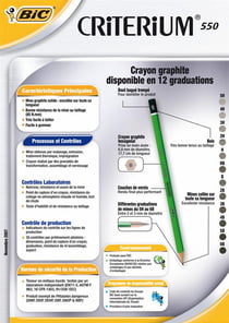 Lot de 12 Crayons graphite CRITERIUM B
