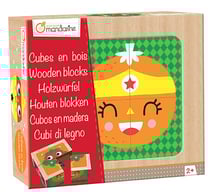 Cubes en bois, Super Héros Fruits et Légumes