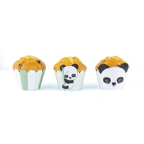 Cupcake Wrappers Panda X6