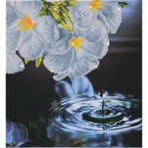 Kit broderie diamant - Diamond Dotz - Diamond Dotz - Fleur et goutte d'eau