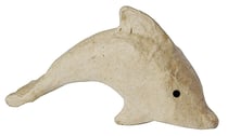 Dauphin en papier mâché - 13 cm