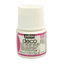 Peinture Déco Pébéo Brillante 45 ml - Blanc