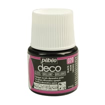 Peinture Déco Pébéo Brillante 45 ml - Noir Profond