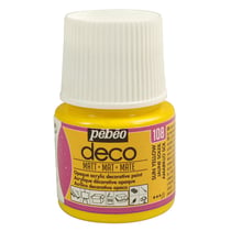 Peinture Pébéo Déco mat 45 ml - jaune soleil