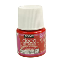 Peinture Pébéo Déco mat 45 ml - rouge