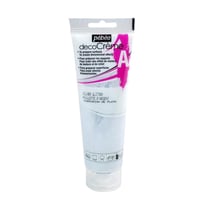 Peinture Décocrème Pébéo 120 ml - Argent Pailleté