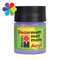 Peinture Decormatt acrylique - lavande - 50ml - Marabu