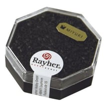 Perles Miyuki Delica 10/0 métallic dépoli noir - DMB 310