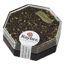 Perles Miyuki Delica 10/0 métallic dépoli topaze fumé - DMB 322