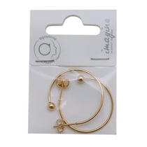 Lot De 20 Supports Pour Boucles D'oreilles DIY - Plateaux à Cabochon Vierges Pour Création Bijoux, Fabrication Artisanale