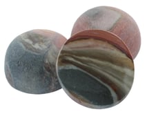 Galet de jaspe polychrome