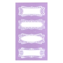 Lot 8 stickers dentelle Graine Créative - Rectangle