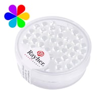 Perles dés Renaissance - 4.5x5 mm blanc neige
