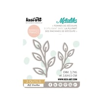 2 formes de découpe Métaliks - Feuillus
