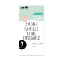 4 formes de découpe Métaliks - Quatuor famille
