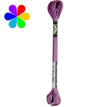 Mouliné satin 8m n°S550 cassis - DMC - Fil broderie