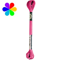 Mouliné satin 8m n°S602 rose verveine - DMC - Fil broderie