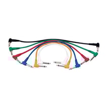 Patch Jack-Jack coudés 0,30m par 7 - Yellow Câble