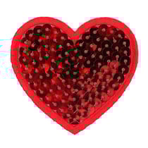 Ecusson thermocollant - Cœur rouge