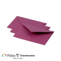 20 enveloppes Pollen 75x100 mm  - Framboise