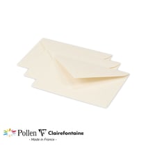 Pollen - 20 Enveloppes - 140 x 140 mm - 120 g/m² - blanc irisé