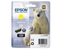 Cartouche d'encre T26 ours polaire - jaune - Epson