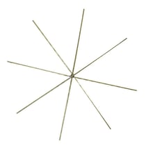Fil de fer étoile pour perles - 4 pièces - 8 cm Ø