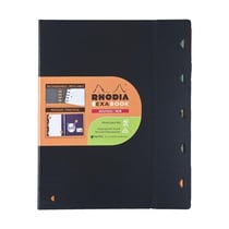 Cahier - 16 x 21 cm - Exabook - Rhodia - 160 pages lignées - Noir
