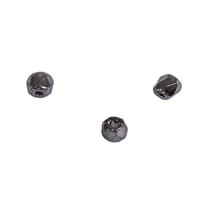 Perles en verre facettées anthracite 3 mm
