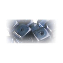 Perles facette verre - bleu gris 4mm