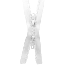 Fermeture à glissière Injectée n°5 - 80cm - Blanche