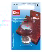 Fermoir magnetique - nickelé - 19mm