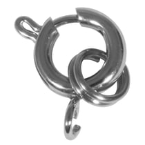 Fermoir Ressort 8Mm + Anneau F Acier Inoxydable