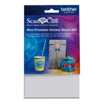 Jeu de feuilles pour mini-autocollants imprimables - 100 x 148 mm - ScanNCut