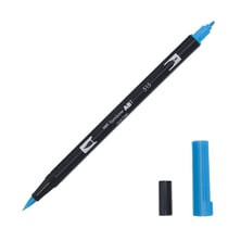 Feutre pinceau ABT à double pointe - Tombow - 515 - bleu clair