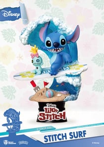 Figurine diorama Beast Kingdom - Lilo & Stitch - Stitch Surf