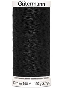 FIL DENIM 100M NOIR N°1000