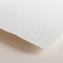 Arches - Feuille de papier - Format 56x76cm - Grain fin - 640g/m²