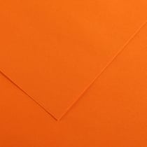Papier Canson - Iris Vivaldi - 1 feuille - Orange - 50 x 65 cm - 120g/m²