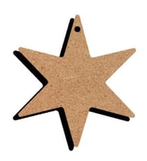 Forme bois à décorer étoile