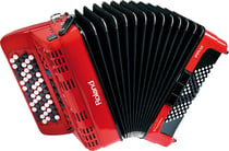Roland FR-1xb Accordéon à boutons 72 boutons 62 boutons 14W Rouge