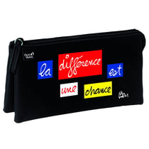 Trousse Quo Vadis - Ben - 3 compartiments - Triangulaire - La différence est une chance