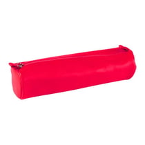 Trousse Clairefontaine - Cuir teinté - 1 compartiment - Rond - Rose
