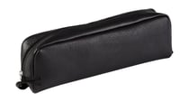 Trousse Clairefontaine - Cuir vieilli - 1 compartiment - Rectangulaire - Noir